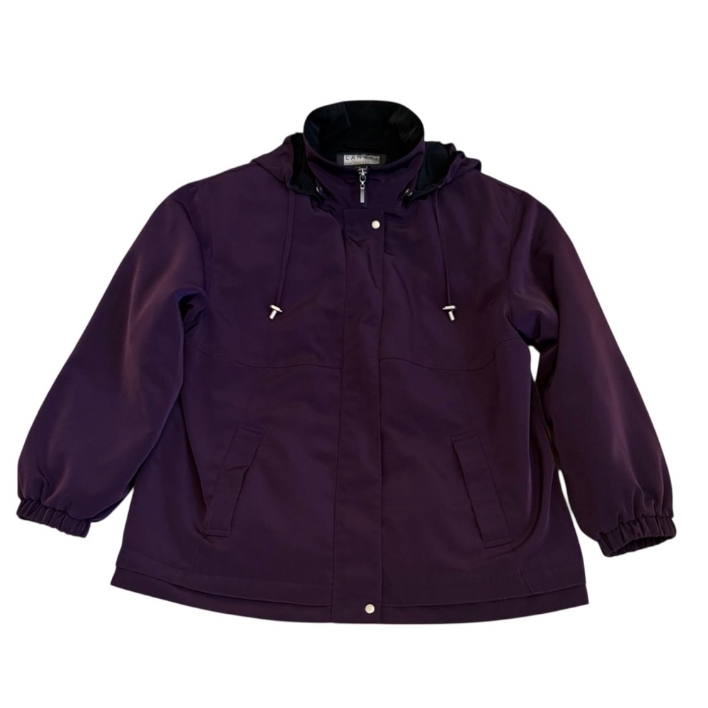 Canvas A Gallery Co.Purple Utility Jacket With Detachable Hood and Lining Size L